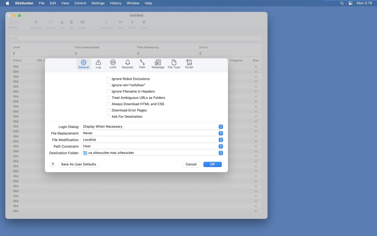 SiteSucker Pro screenshot 2